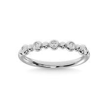 14K White Gold Diamond 1/6 Ct.Tw. Stackable Band