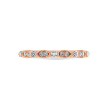 10K Rose Gold Diamond 1/6 Ct.Tw. Stackable Band