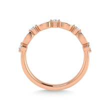 10K Rose Gold Diamond 1/6 Ct.Tw. Stackable Band