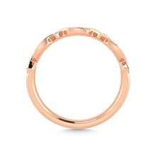 14K Rose Gold Diamond 1/6 Ct.Tw. Stackable Ring