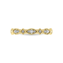 14K Yellow Gold Diamond 1/6 Ct.Tw. Stackable Ring