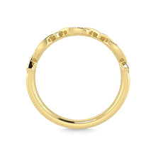14K Yellow Gold Diamond 1/6 Ct.Tw. Stackable Ring