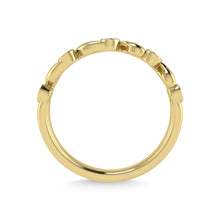 10K Yellow Gold Diamond 1/10 Ct.Tw. Stackable Band