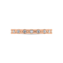 10K Rose Gold Diamond 1/10 Ct.Tw. Stackable Band