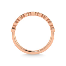 10K Rose Gold Diamond 1/10 Ct.Tw. Stackable Band