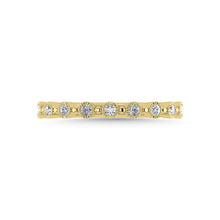 10K Yellow Gold Diamond 1/10 Ct.Tw. Stackable Band