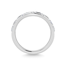 14K White Gold Diamond 1/5 Ct.Tw. Curve Band