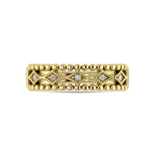 10K Yellow Gold Diamond 1/20 Ct.Tw. Fashion Band