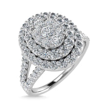 10K White Gold Diamond 1 Ct.Tw. Engagement Ring
