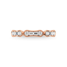 14K Rose Gold Diamond 1/4 Ct.Tw. Anniversary Ring