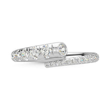 14K White Gold Diamond 1/2 Ct.Tw. Fashion Ring