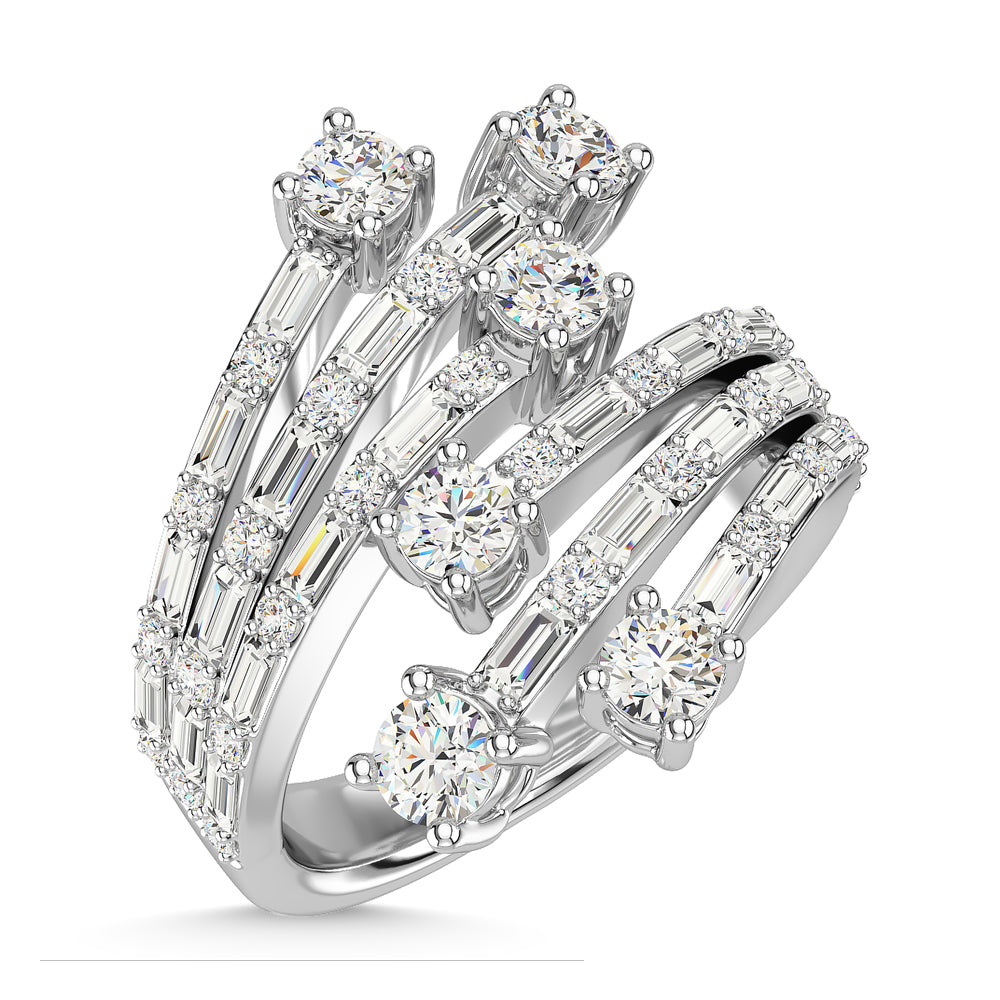 14K White Gold Diamond 1 5/8 Ct.Tw. Fashion Ring