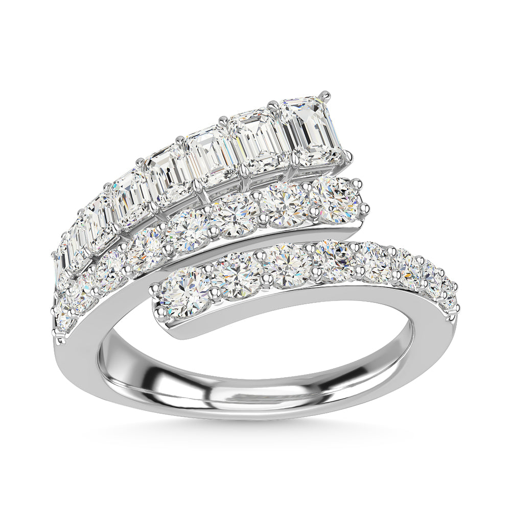 14K White Gold Diamond 1 3/4 Ct.Tw. Fashion Ring