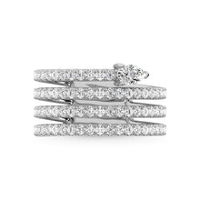 14K White Gold Diamond 1 3/8 Ct.Tw. Fashion Ring