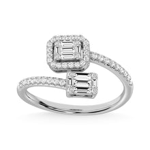 14K White Gold Diamond 1/2 Ct.Tw. Fashion Ring