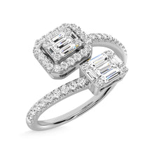 14K White Gold Diamond 1/2 Ct.Tw. Fashion Ring