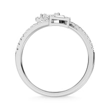14K White Gold Diamond 1/2 Ct.Tw. Fashion Ring