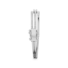 14K White Gold Diamond 1 1/2 Ct.Tw. Fashion Bangle - thediamondsq