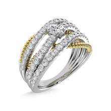 14K Two Tone Diamond 1 Ct.Tw. Fashion Ring