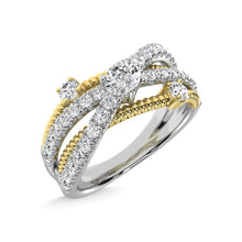 14K Two Tone Diamond 3/4 Ct.Tw. Fashion Ring