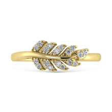 10K Yellow Gold Diamond 1/6 Ct.Tw. Fashion Ring