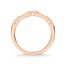 14K Rose Gold Diamond 1/6 Ct.Tw. Stackable Band