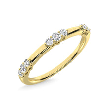 14K Yellow Gold Diamond 1/6 Ct.Tw. Stackable Band