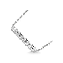 14K White Gold Diamond 1/4 Ct.Tw. Fashion Necklace