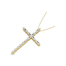 Diamond 1/4 Ct.Tw. Cross Pendant in 14K Yellow Gold
