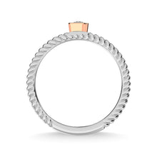 14K Two Tone Diamond 1/10 Ct.Tw. Anniversary Ring
