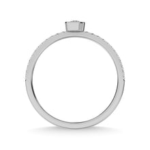 14K White Gold Diamond 1/5 Ct.Tw. Stackable Band