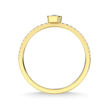 14K Yellow Gold Diamond 1/5 Ct.Tw. Stackable Band