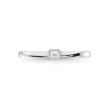 14K White Gold Diamond 1/10 Ct.Tw. Anniversary Ring - thediamondsq