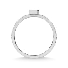 14K White Gold Diamond 1/4 Ct.Tw. Stackable Band