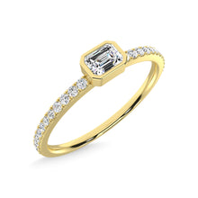 14K Yellow Gold Diamond 1/4 Ct.Tw. Stackable Band
