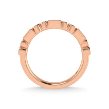 14K Rose Gold Diamond 1/4 Ct.Tw. Stackable Band
