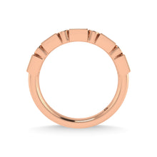 14K Rose Gold Diamond 1/4 Ct.Tw. Stackable Band