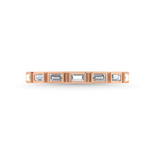 14K Rose Gold Diamond 1/4 Ct.Tw. Stackable Band