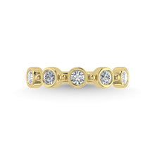 14K Yellow Gold Diamond 1/2 Ct.Tw. Stackable Band