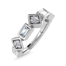14K White Gold Diamond 1/2 Ct.Tw. Stackable Band