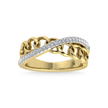 14K Yellow Gold Diamond 1/8 Ct.Tw. Fashion Ring