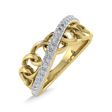 14K Yellow Gold Diamond 1/8 Ct.Tw. Fashion Ring