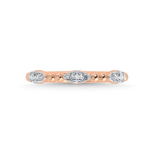 14K Rose Gold Diamond 1/5 Ct.Tw. Stackable Band