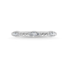 14K White Gold Diamond 1/5 Ct.Tw. Stackable Band