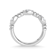 14K White Gold Diamond 1/5 Ct.Tw. Stackable Band