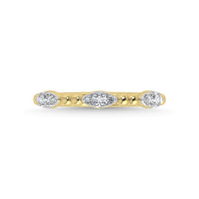 14K Yellow Gold Diamond 1/5 Ct.Tw. Stackable Band