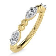 14K Yellow Gold Diamond 1/5 Ct.Tw. Stackable Band