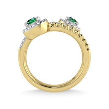 14K Yellow Gold Diamond 7/8 Ct.Tw. Fashion Ring