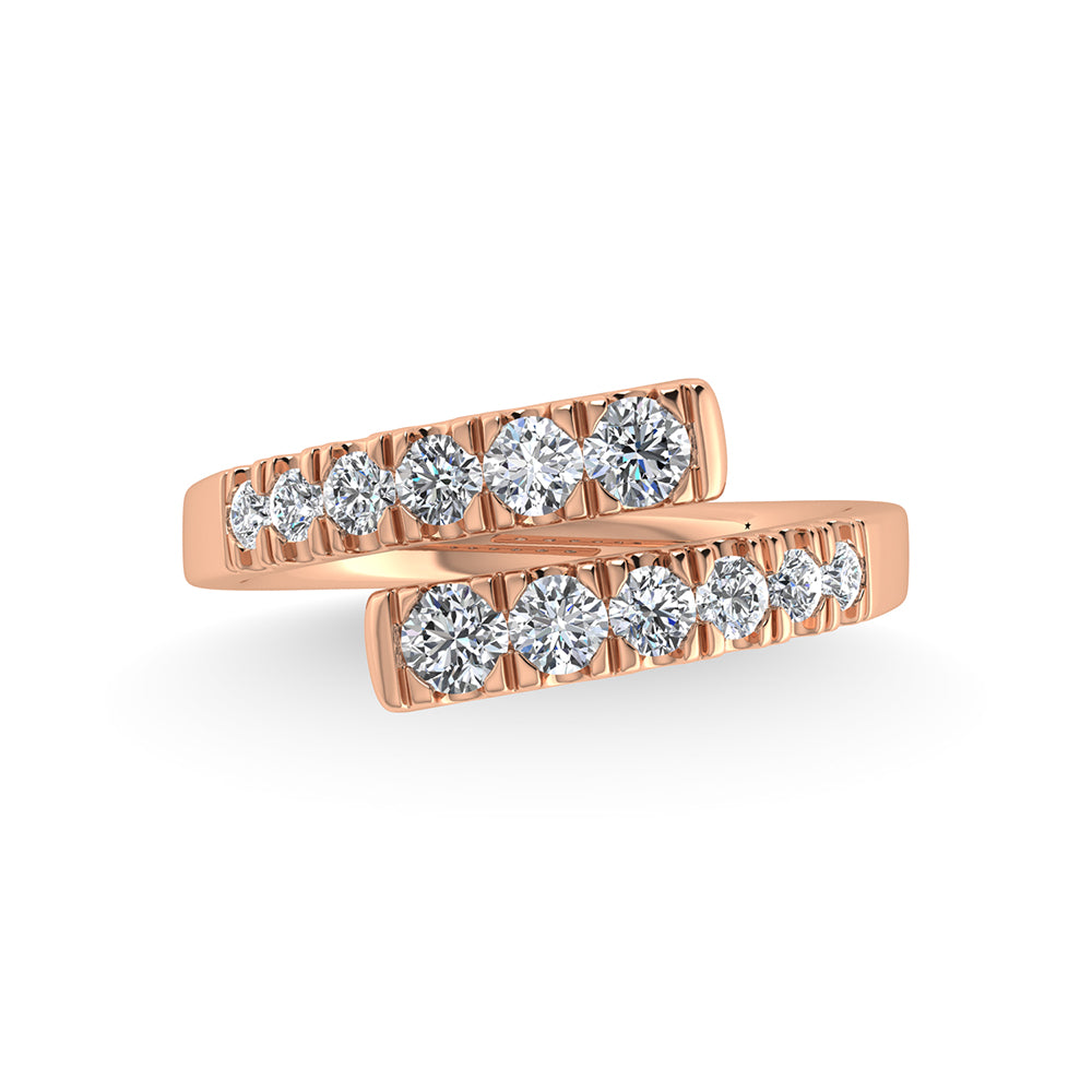 14K Rose Gold Diamond 7/8 Ct.Tw. Fashion Ring