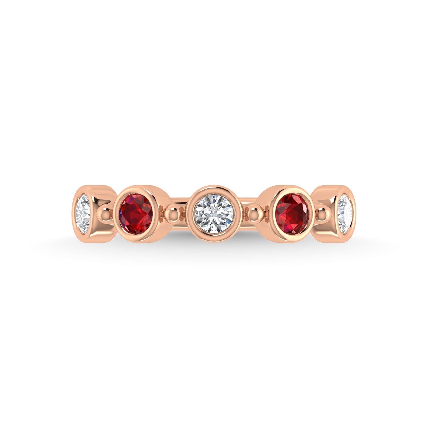 14K White Gold Diamond 5/8 Ct.Tw. Stackable Band